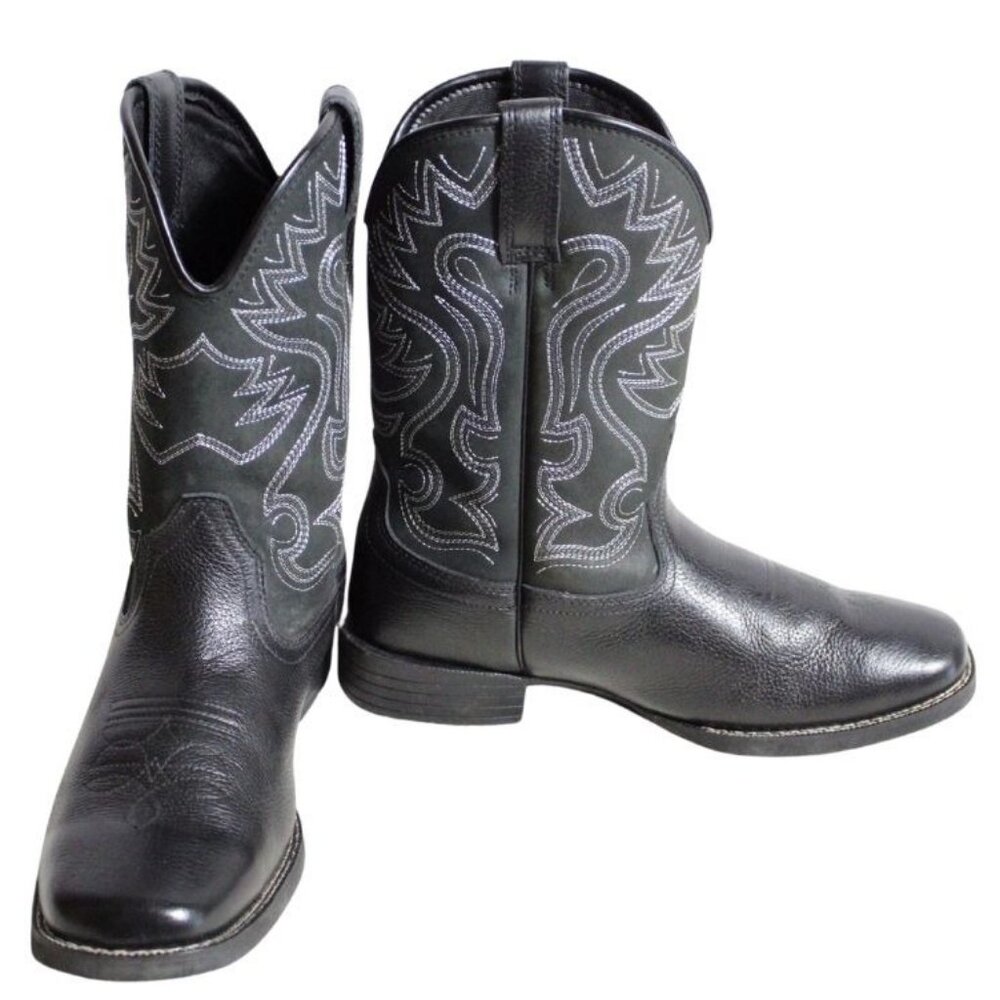 Herman Survivors Men's Leather Western Boots Houston Square Toe Herman S…